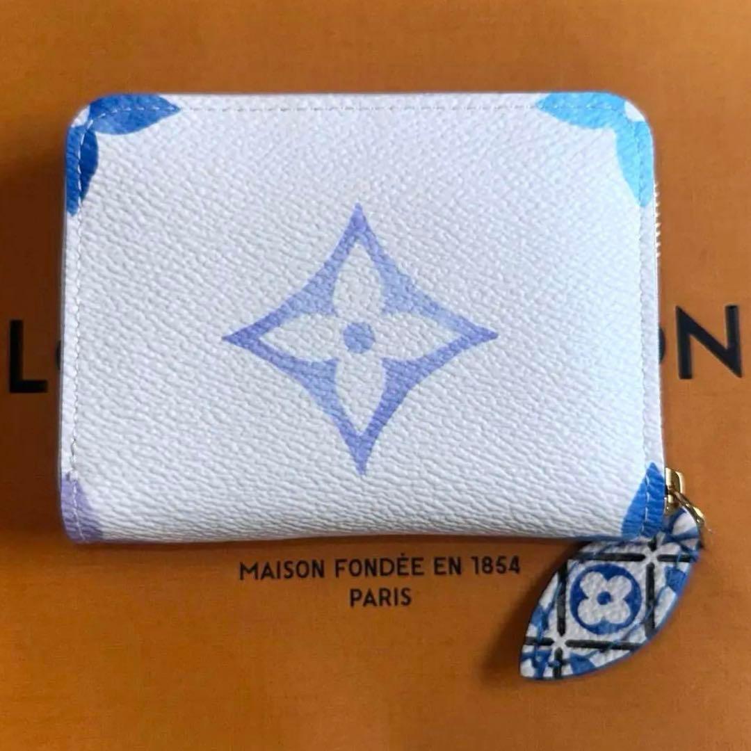 Louis Vuitton ジッピー・パース／バイザプール ブルーホワイト