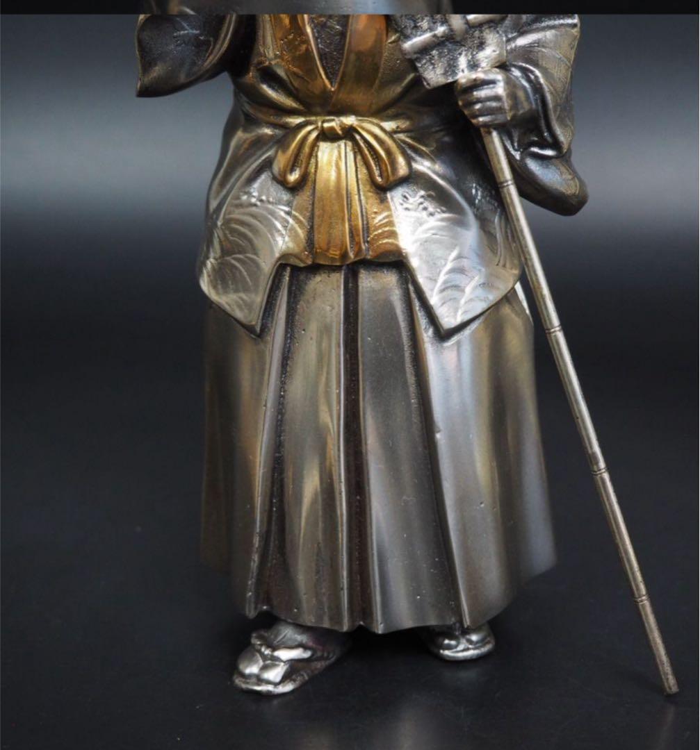 送料無料　銅製高砂置物　夫婦円満、長寿　縁起物