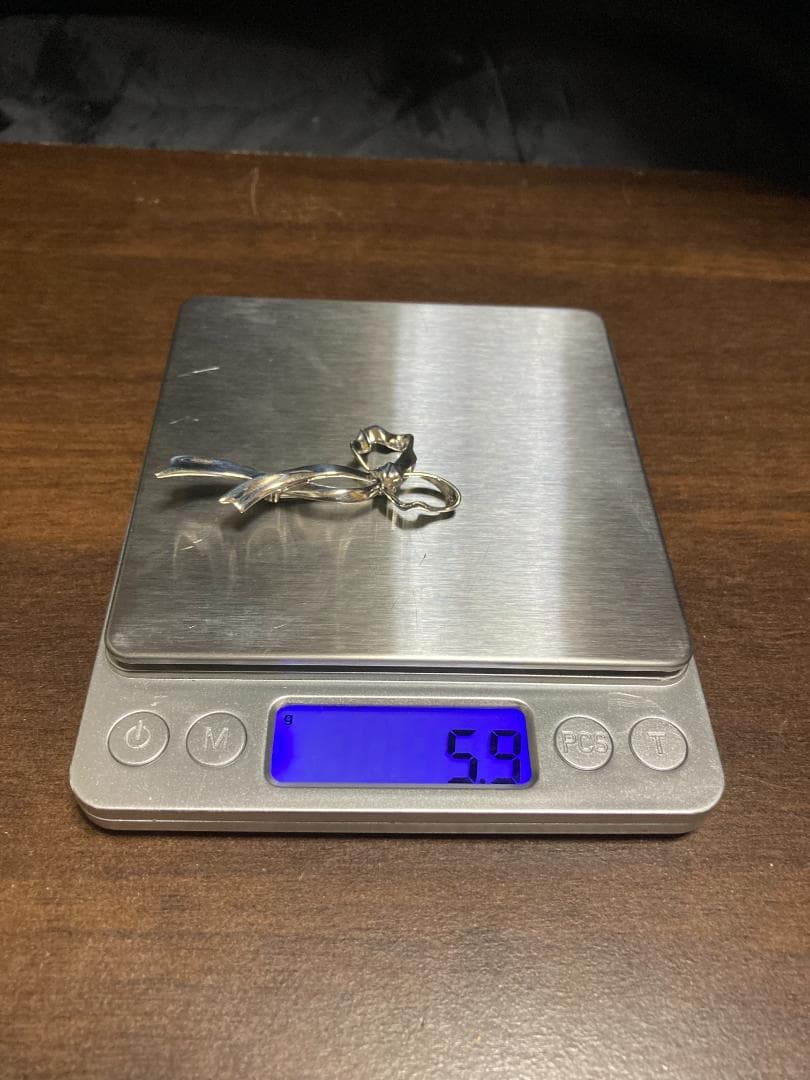 ティファニー リボン ブローチ シルバー 925 1985