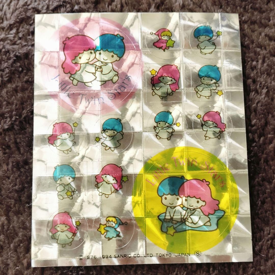 キキララ 90年代元祖？ぷくぷくシールと赤えんぴつセット