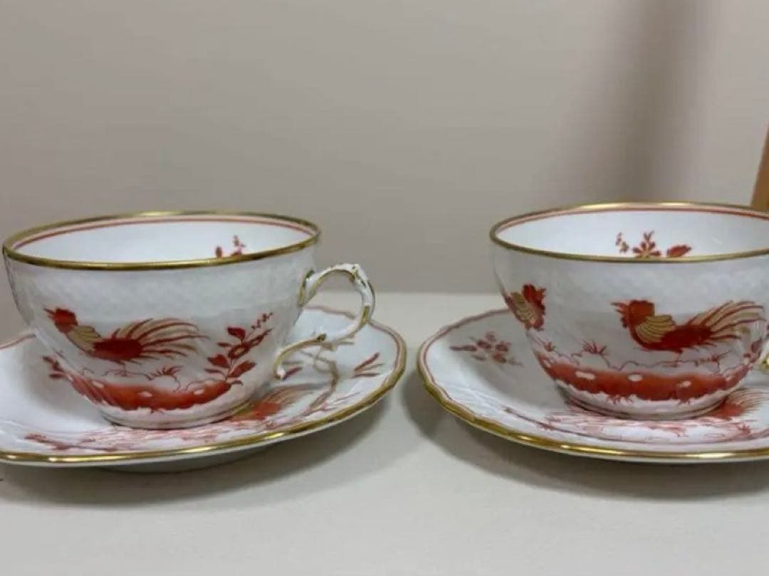 未使用近極美品　リチャードジノリ レット コック カップ&ソーサー✨イタリア1客