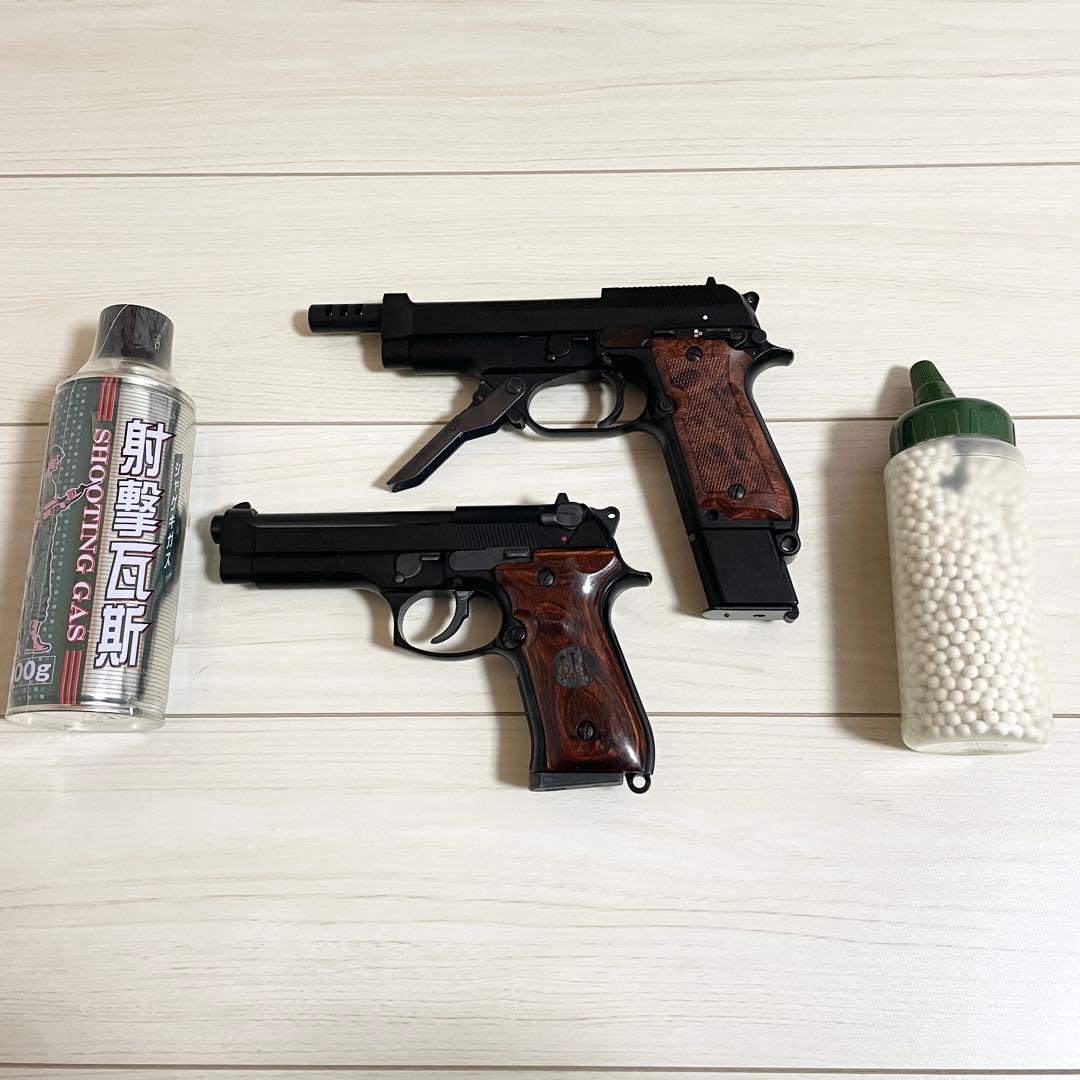 モデルガン　ハンドガン　トイガン　M9　木製　ブラック　エアガン　サバゲー