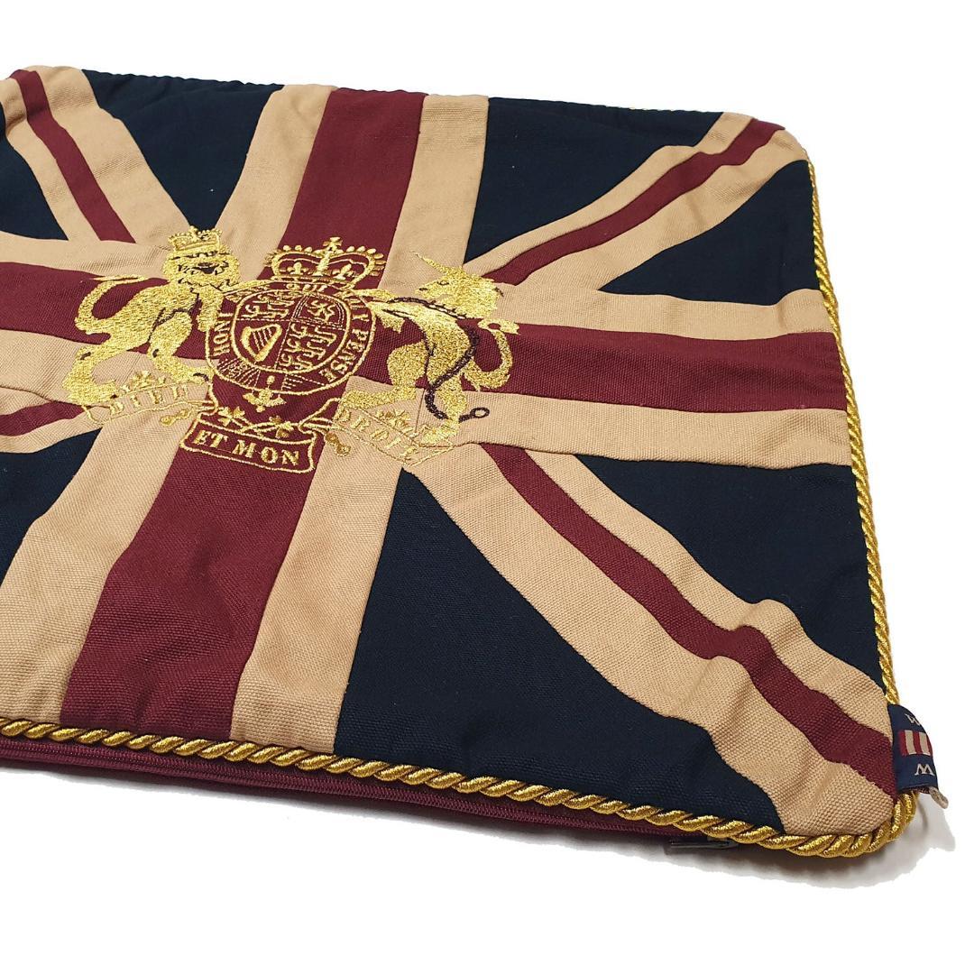 ラパントライオン英国国旗柄クッションカバー｜英国老舗ブランド（46×46cm）