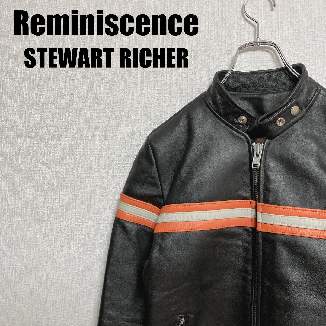 Reminiscence本革レザーライダースジャケット36シングルレミニッセンス