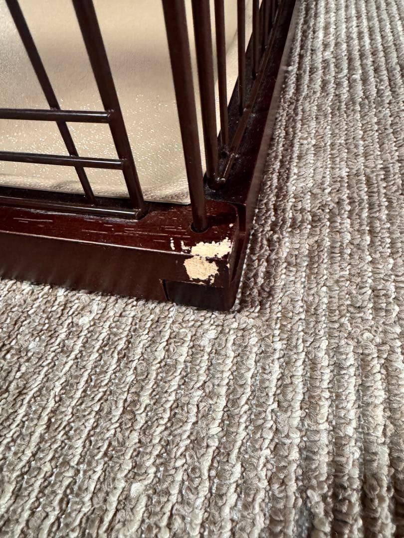 中・小型犬用ブラウン金属ケージ