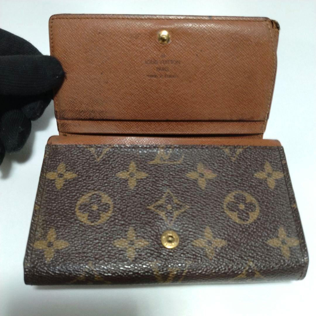 ルイヴィトン ポルトモネ ビエ トレゾール モノグラム 折り財布 PVC レザー