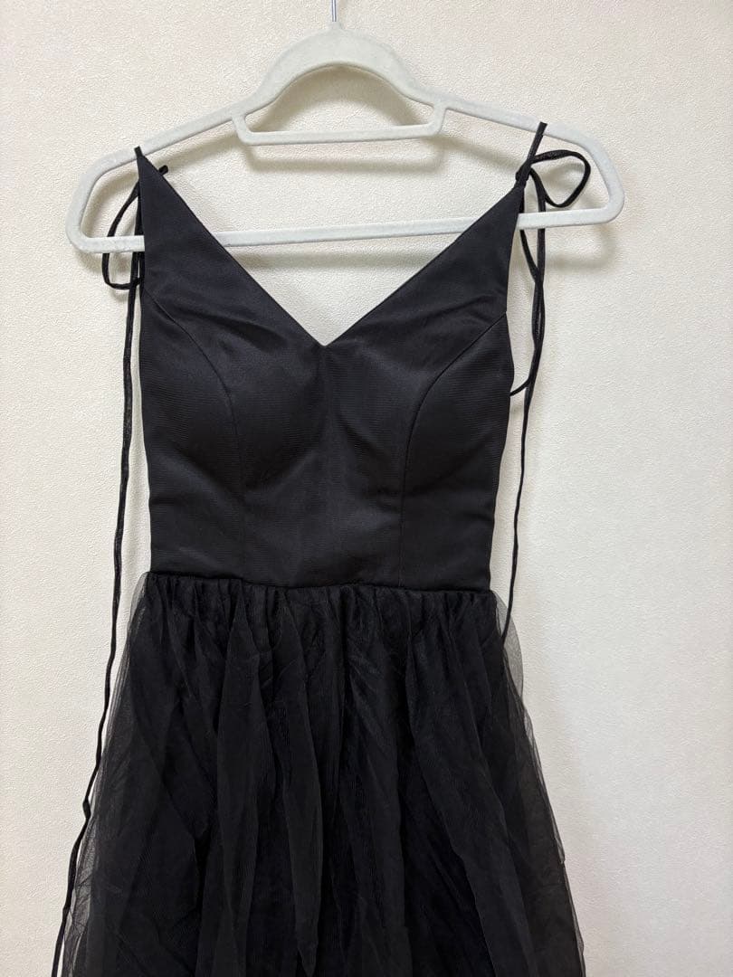 パーティードレス ブラック 前撮り ブライダル ロングドレス カラードレス