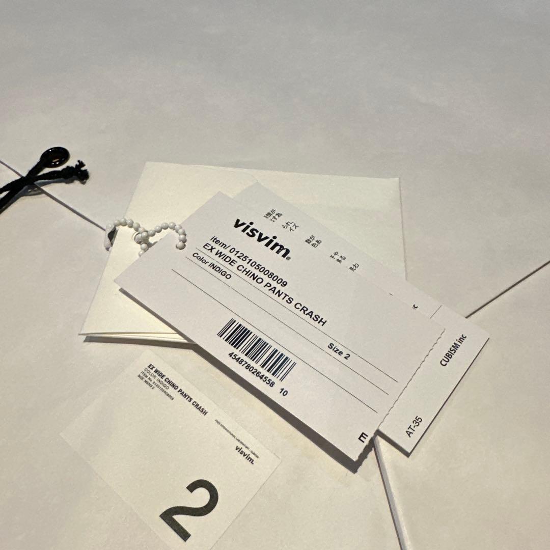 パンツ vlsvim EX WIDE CHINO PANTS CRASH(INDIGO2