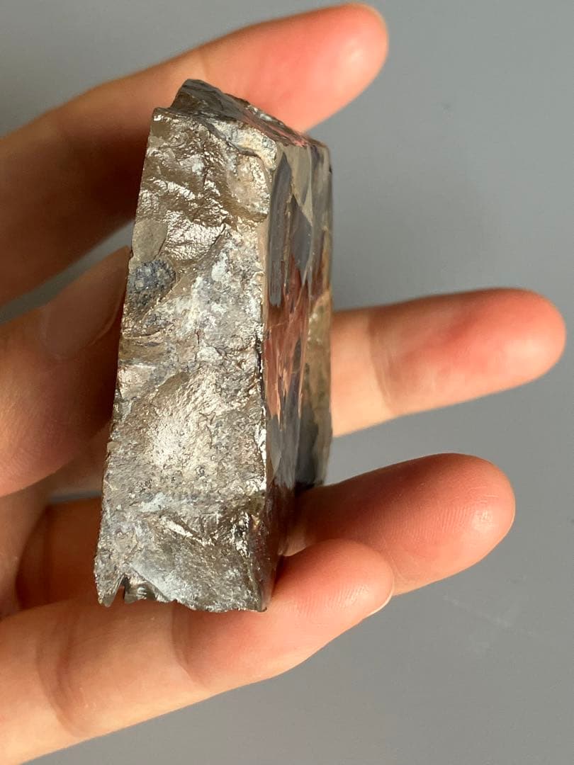 化石　原石　アンモライト　アンモナイト　幅7.7cm カナダ産　箱付き