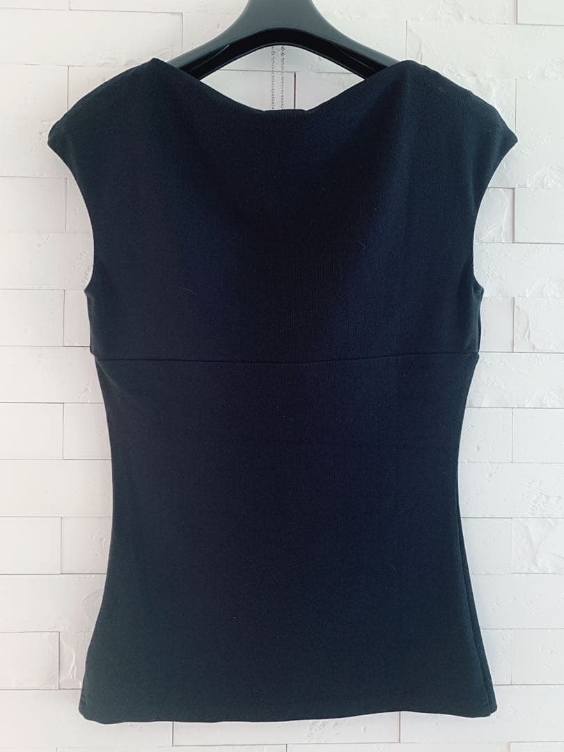 ★美品★FOXEY/フォクシータンクトップ 小顔タンク ストレッチリブ38