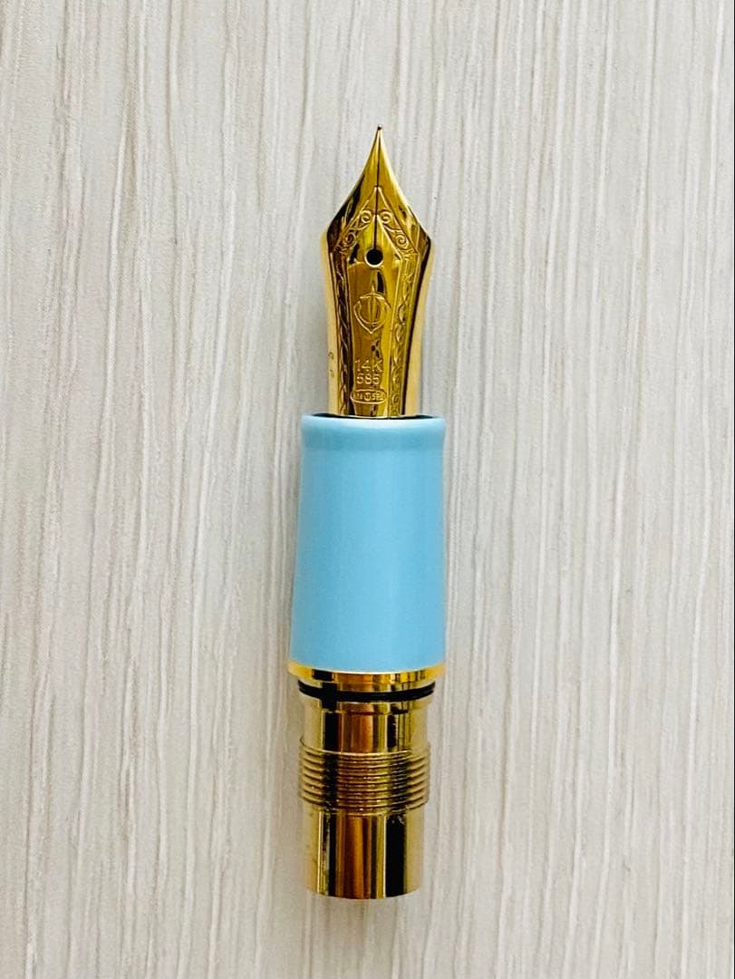 万年筆 四季織 雪月空葉 EF（極細） 春空