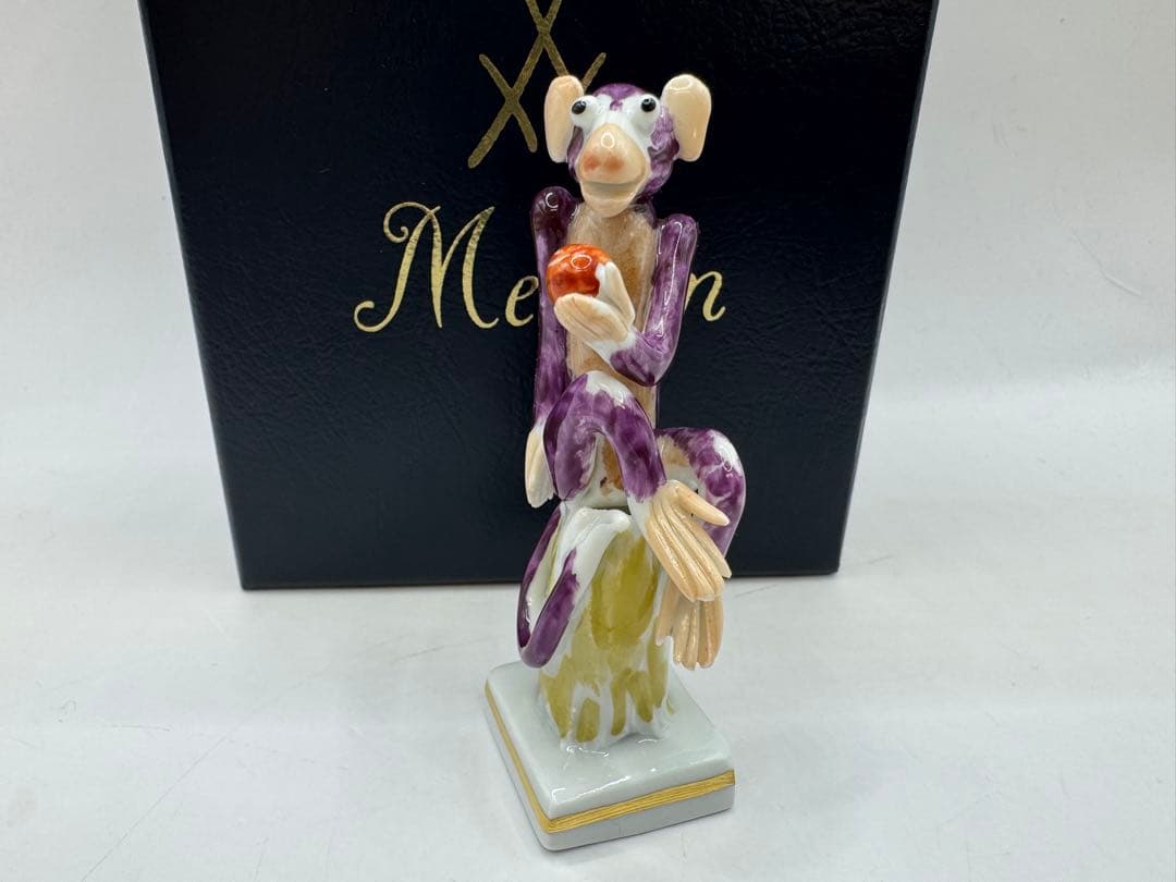 極美品 Meissen マイセン 干支シリーズ　フィギュリン 猿　サル