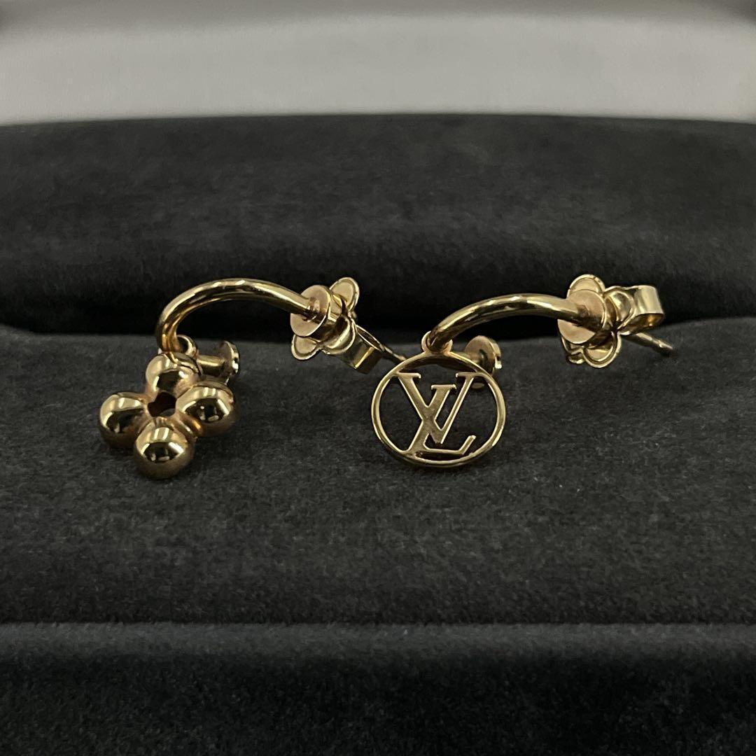 良品　正規品　ルイヴィトン　ピアス　ブックルドレイユ　ブルーミング　フラワー