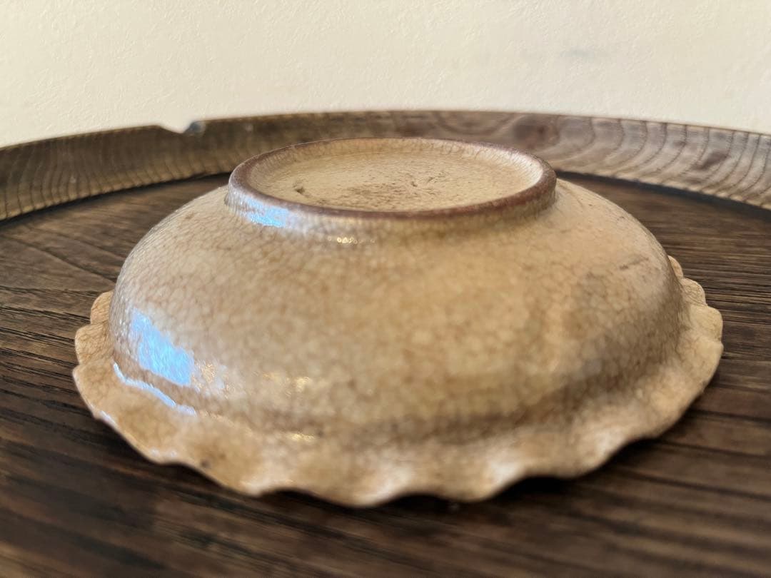 御深井焼 輪花皿【13cm】