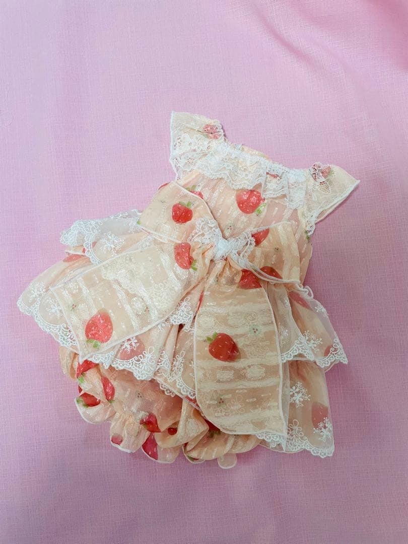 ゆきひな　ハンドメイド　犬服　わんこ服　2段フレアバルーンワンピ