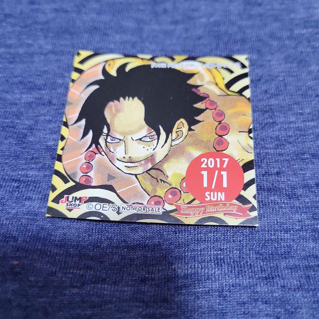 ONE PIECE　エース　缶バッジ　365日ステッカー　7点セット