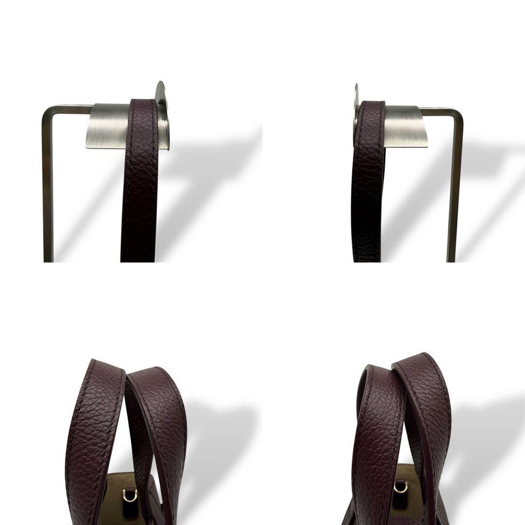 【美品】FURLA フルラ ショルダーバッグ 2way ミニ クロスボディ 紫