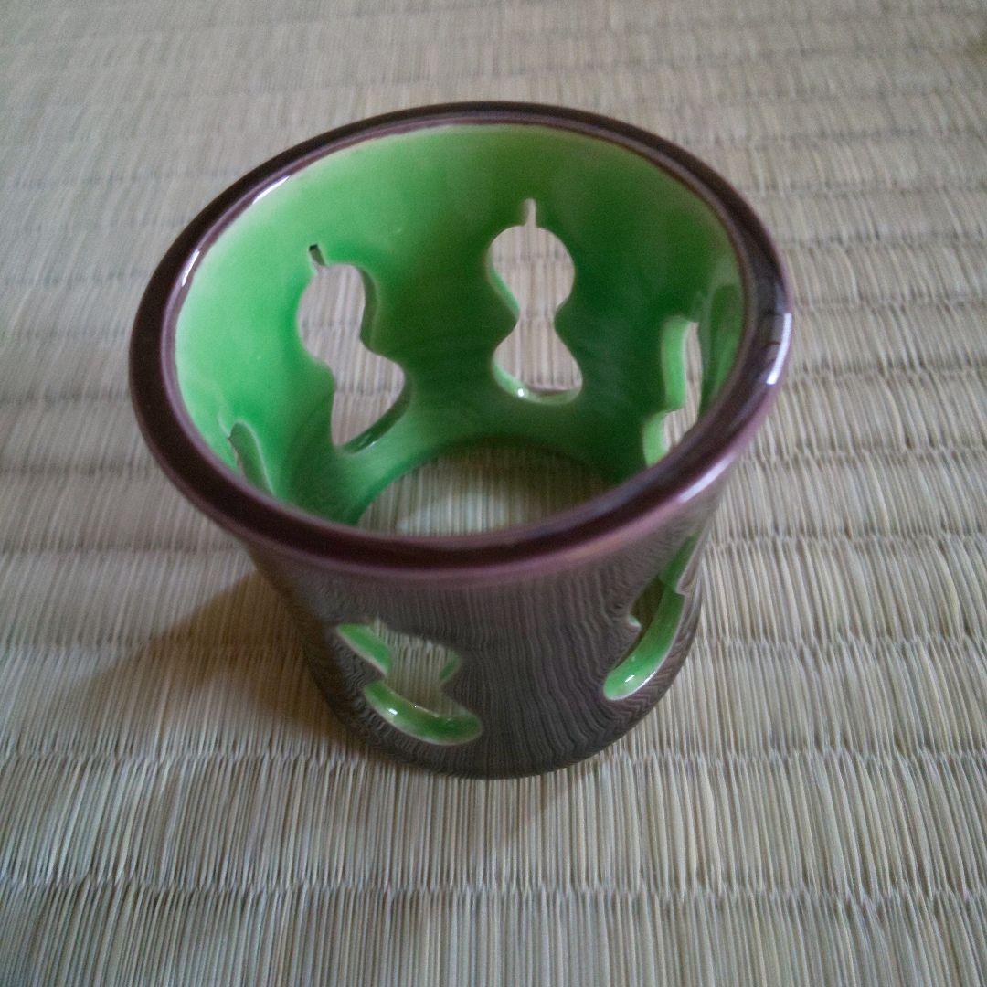 A 258           蓋置・交趾   翠嵐  ( 新品未使用品 )