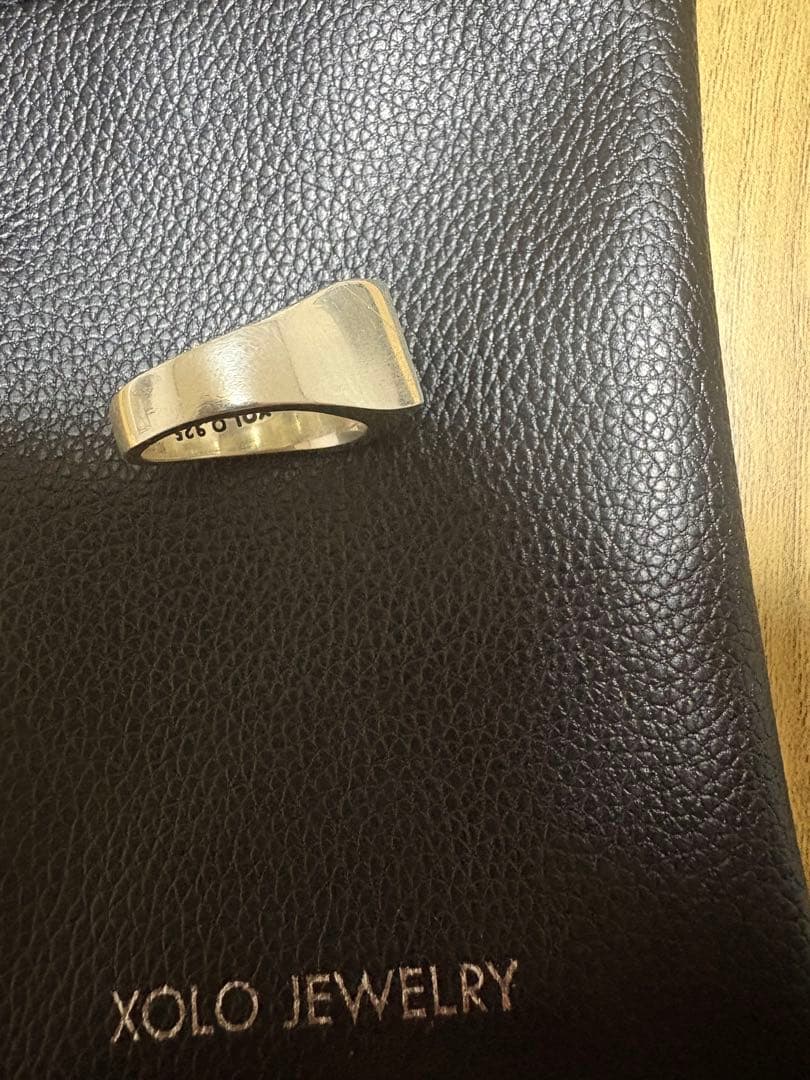 T*a様 シルバー製 XOLO フラワーリング　ボルドー　　Mサイズ　15号くら