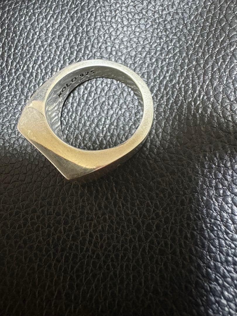 T*a様 シルバー製 XOLO フラワーリング　ボルドー　　Mサイズ　15号くら