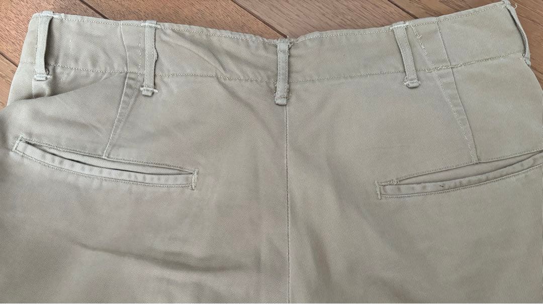 US ARMY M-43 チノパン 40s 軍パン ヴィンテージ ガスフラップ