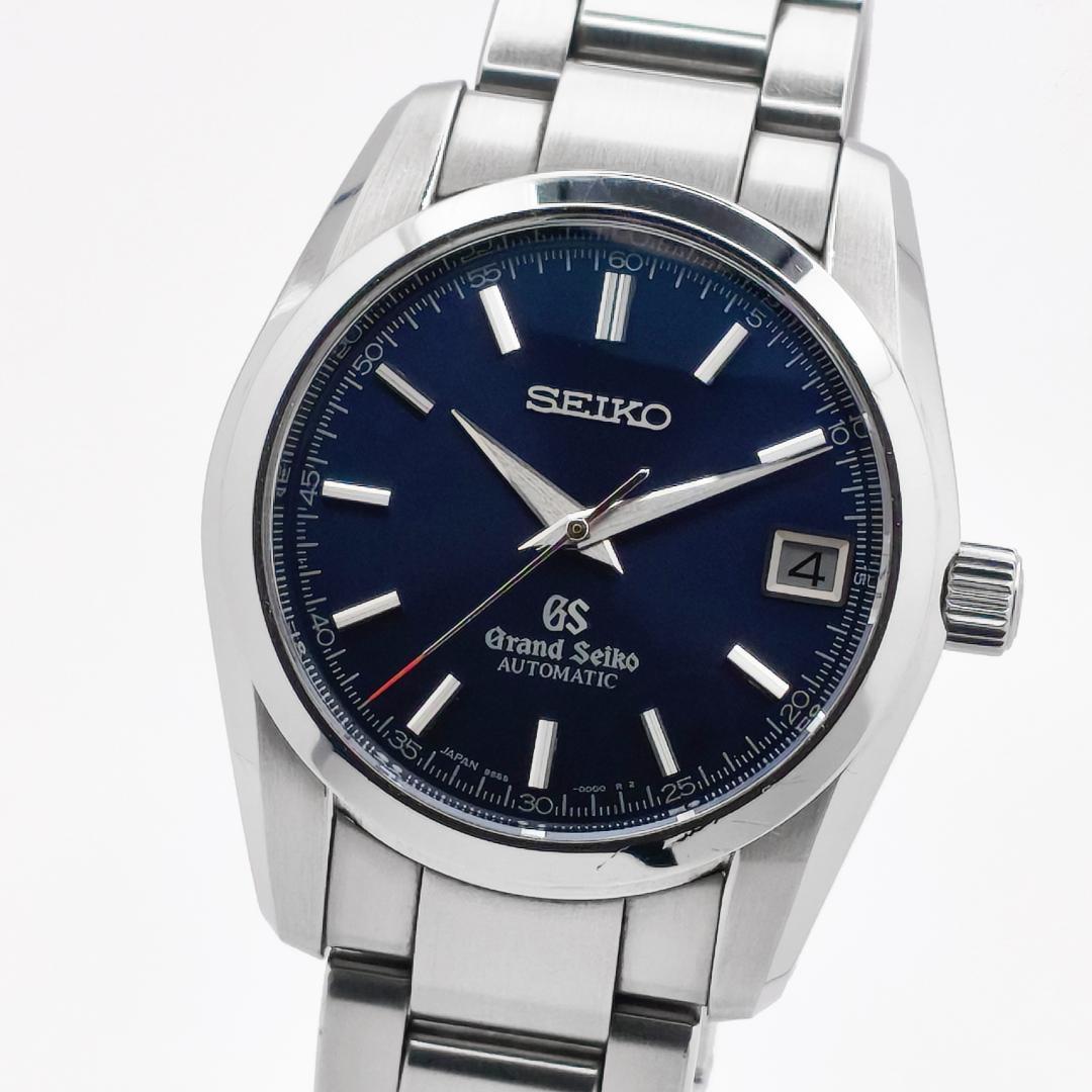 美品 グランドセイコー 9Sメカニカル 3Days デイト SBGR073 青