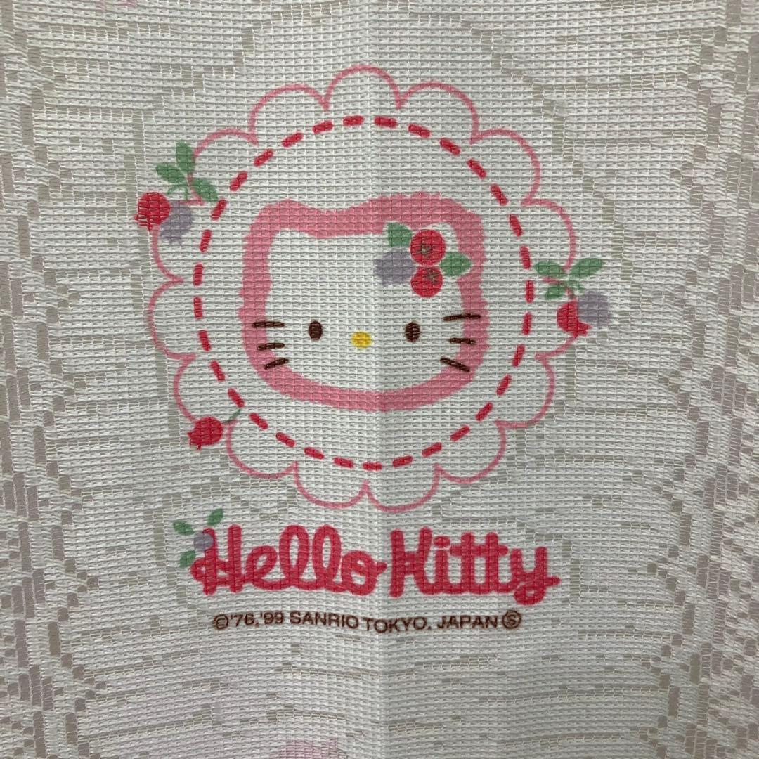 【希少★1999年製】ハローキティ　のれん　カフェカーテン　レース　サンリオ