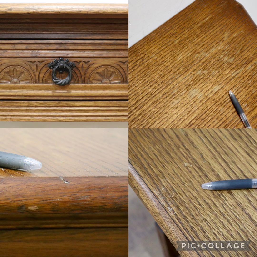 GMHH510○西洋 英国 アンティーク コンソールテーブル サイドテーブル 引