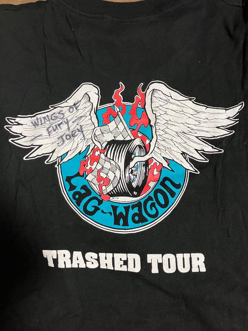 90s LAG-WAGON ラグワゴン　Tシャツ　ビンテージ　サイン入り　XL