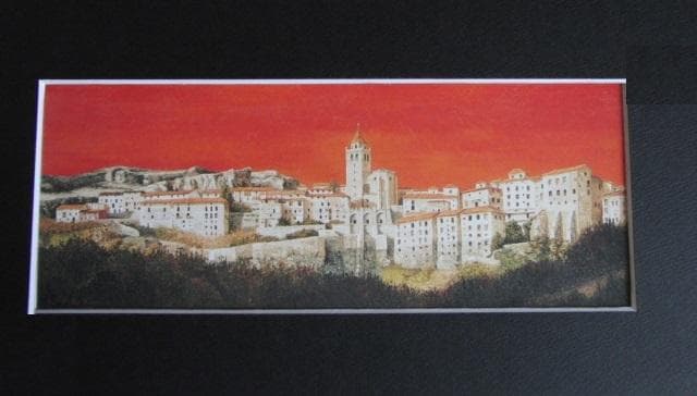 今中洋二、【響】、希少な額装用画集画、新品高級額 額装付、状態良好