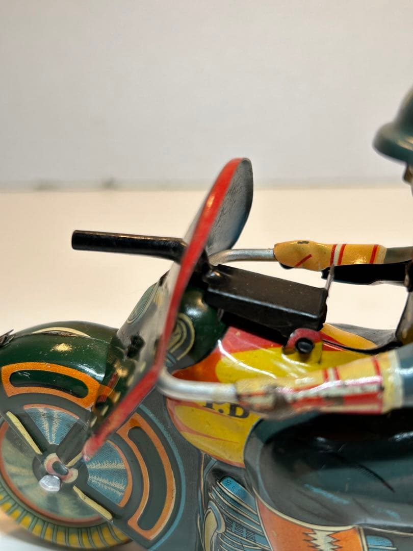 当時物 ブリキ 1950s タイヨー社製 ミリタリーバイク トミカ 大盛屋