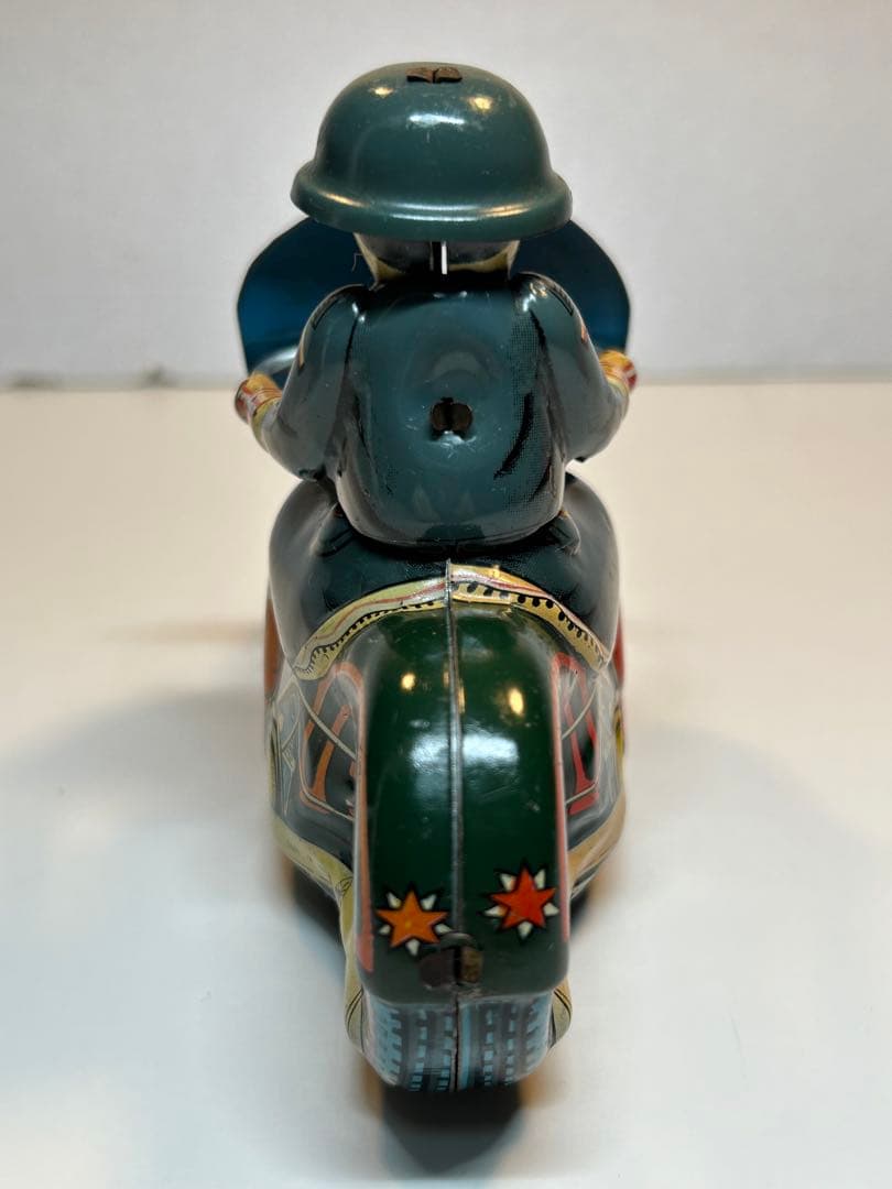 当時物 ブリキ 1950s タイヨー社製 ミリタリーバイク トミカ 大盛屋