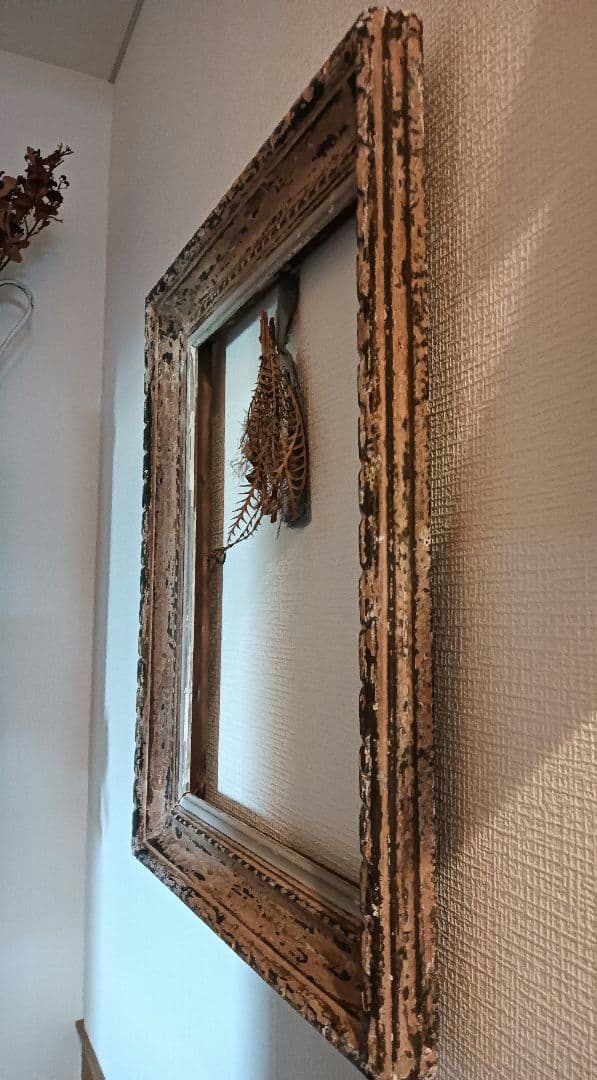 特大ビンテージ額縁　アンティーク額縁　油絵　水彩画