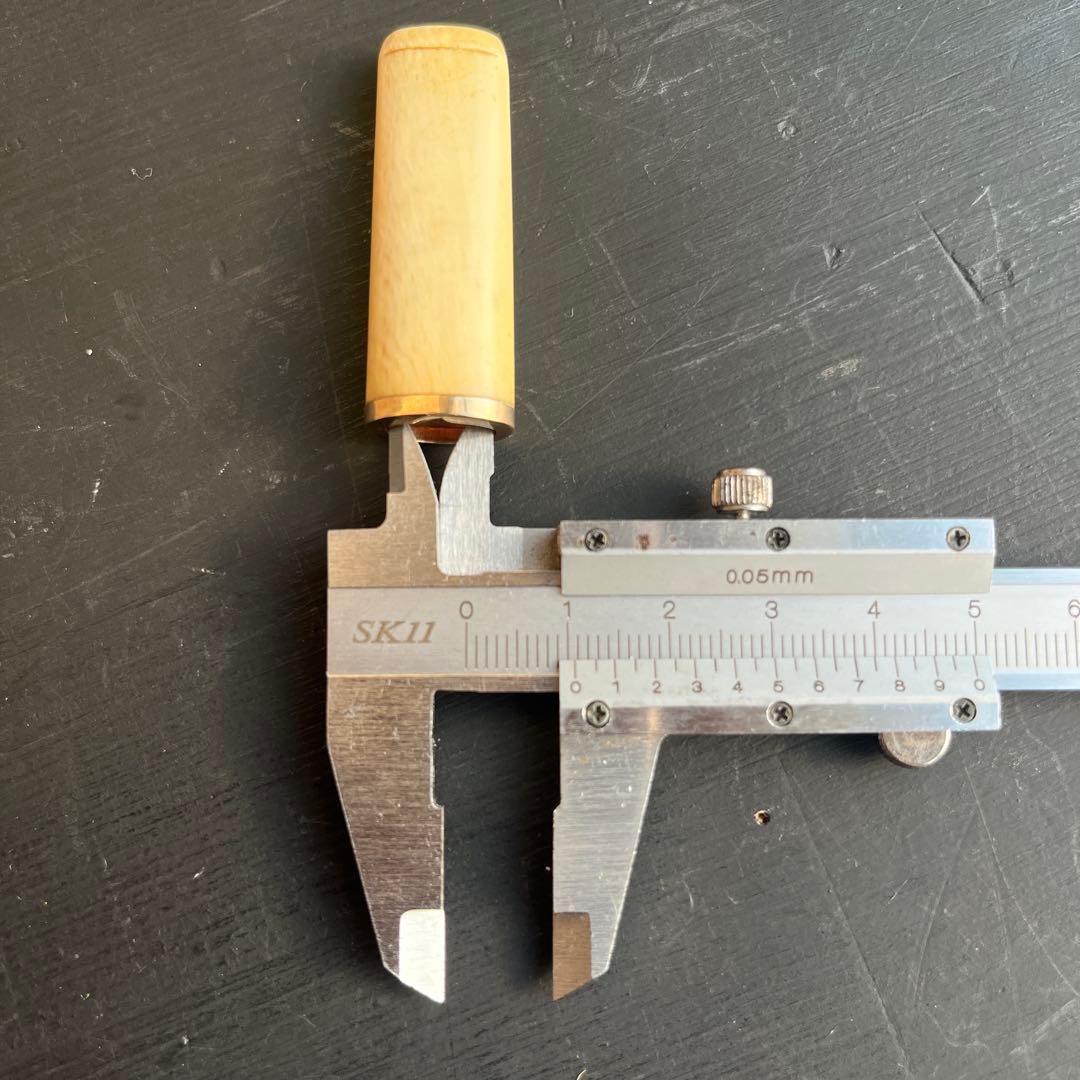 14金 パイプ 吸い口 マウスピース レザーケース付き 喫煙具 タバコ 骨董