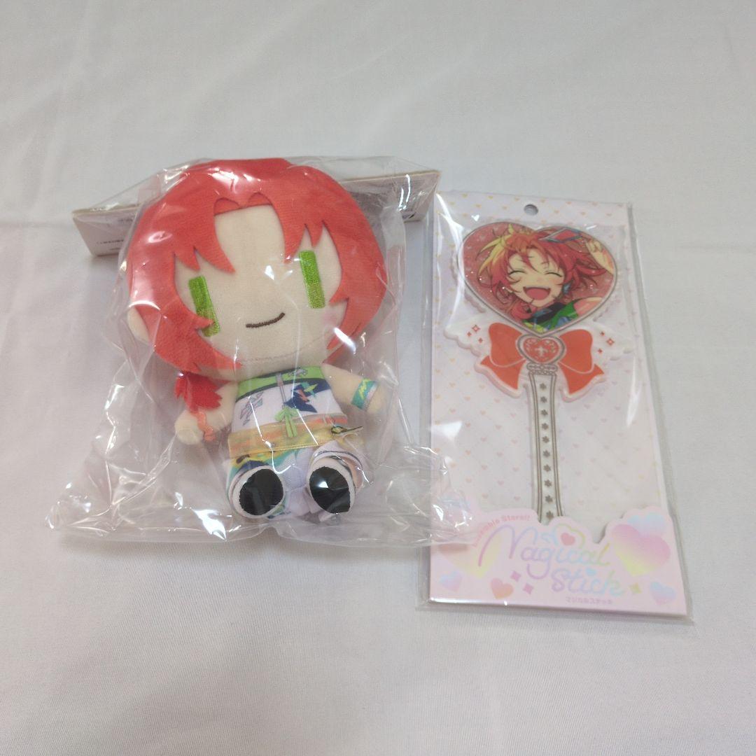 あんスタ　月永レオ　ぺたんおすわりぬいぐるみ　マジカルステッキ