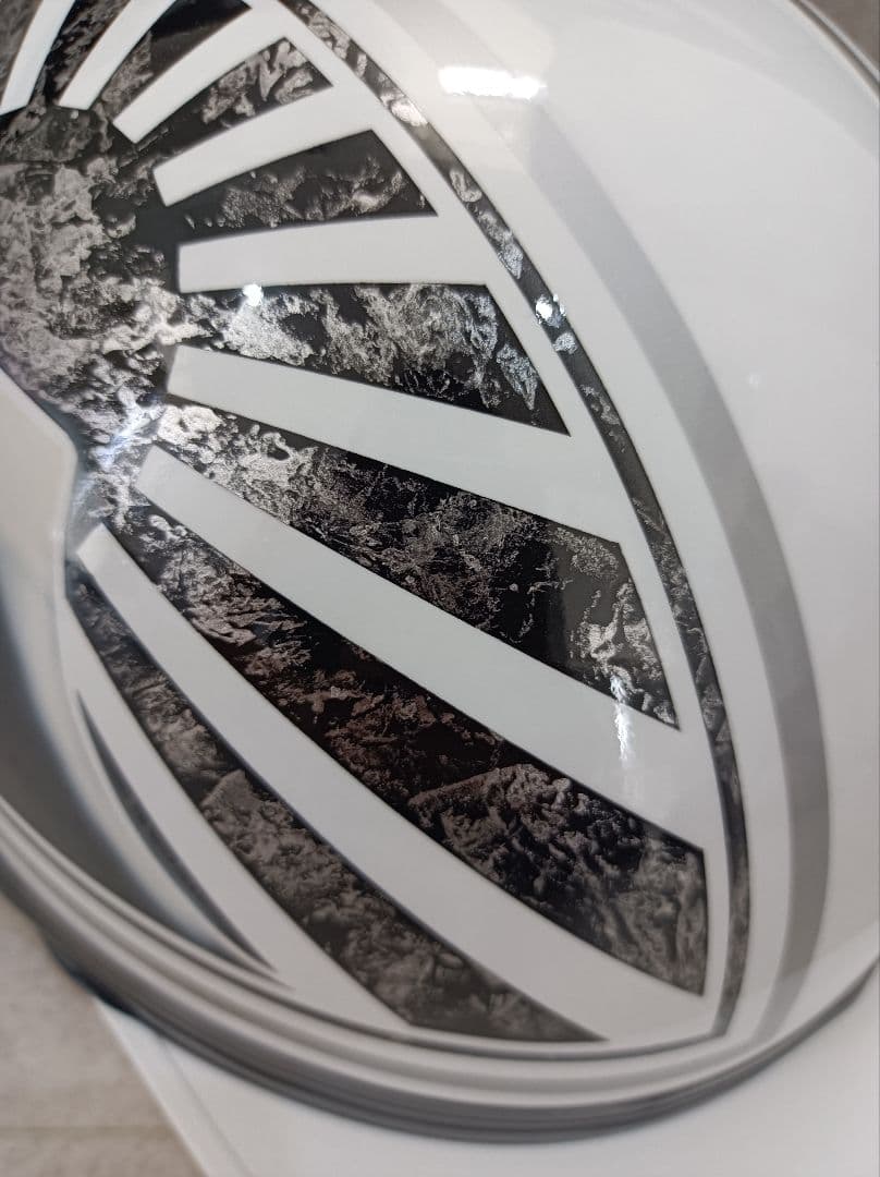 カスタムコルク半　白✘黒ラップ黒富士日章　シルバーライン