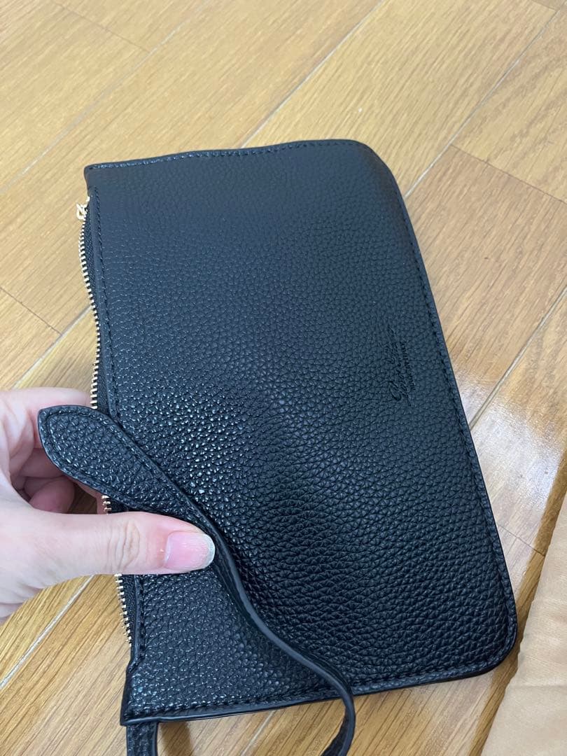 ブラック　トートバッグ　ロロピアーナ ルームバッグ ハンドバッグ ポーチ