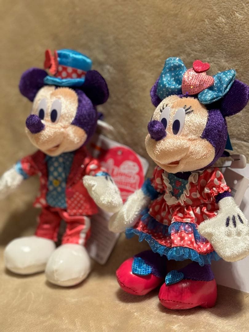 ミニー ファンダーランド ぬいぐるみバッジ ぬいば パルパルーザ　ミニーミッキー