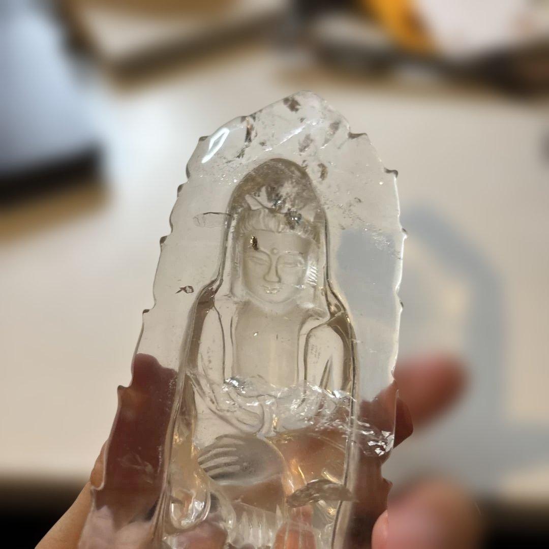 最近金運がやばい！すんごい慈悲！天然水晶の観音様(京都)！すんごい優しいパワー！