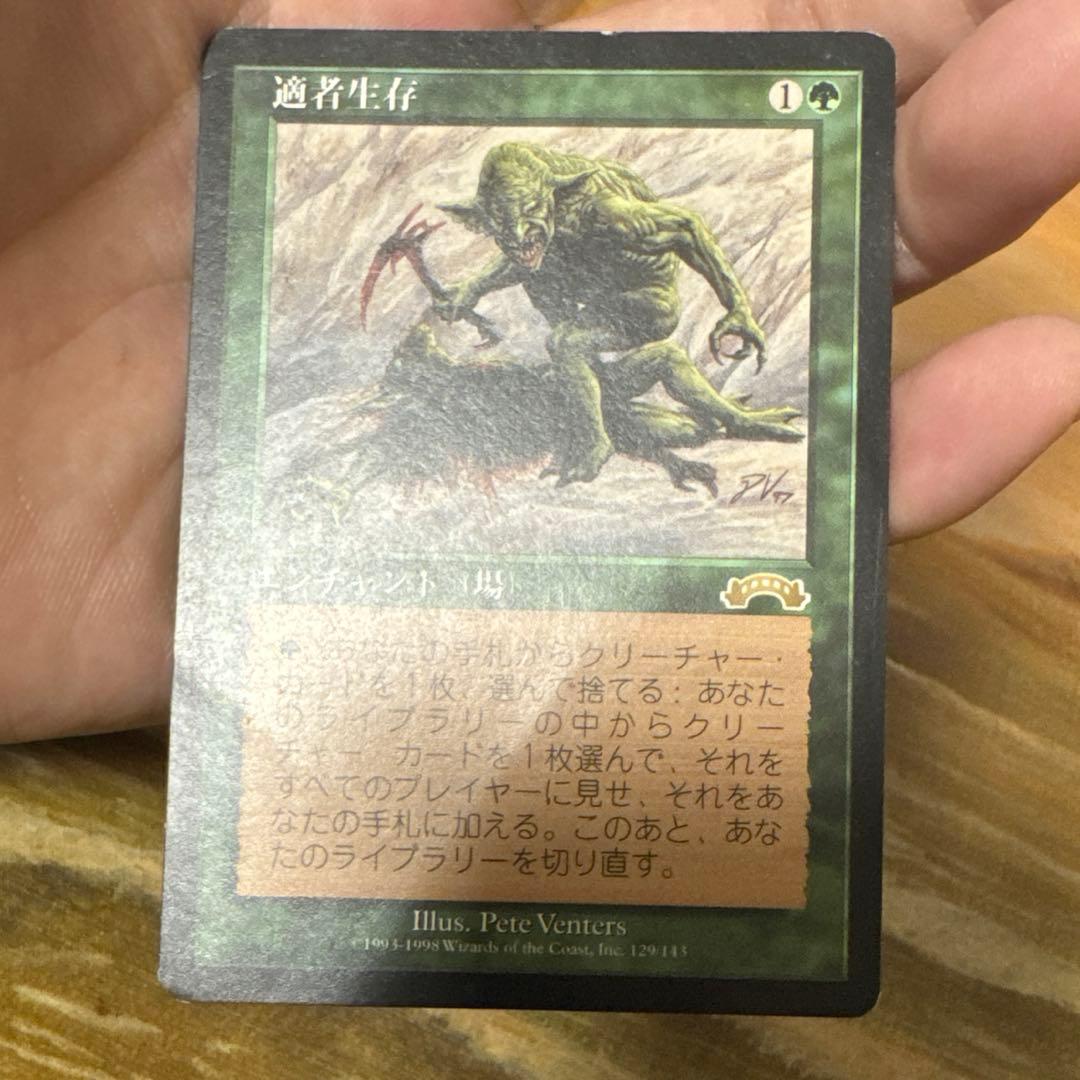 適者生存　日本語　再録禁止　キズあり