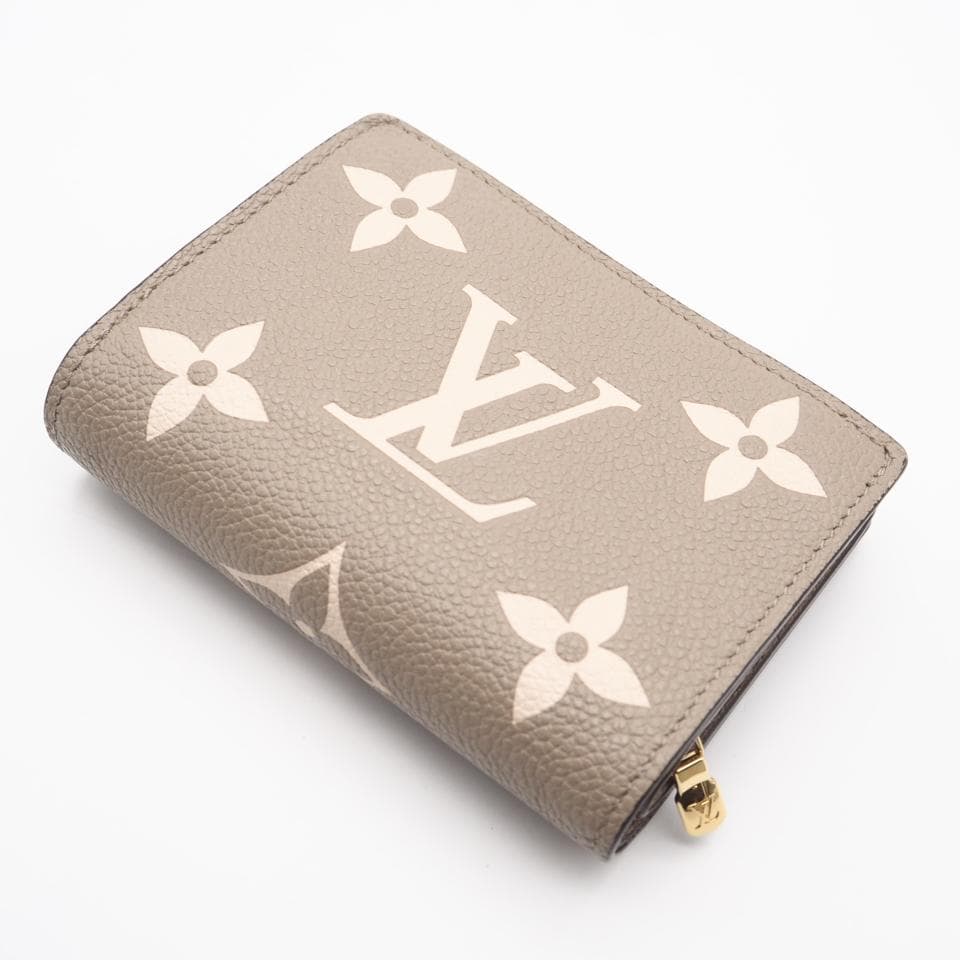 LOUIS VUITTON 二つ折り財布 バイカラー ポルトフォイユ クレア 美