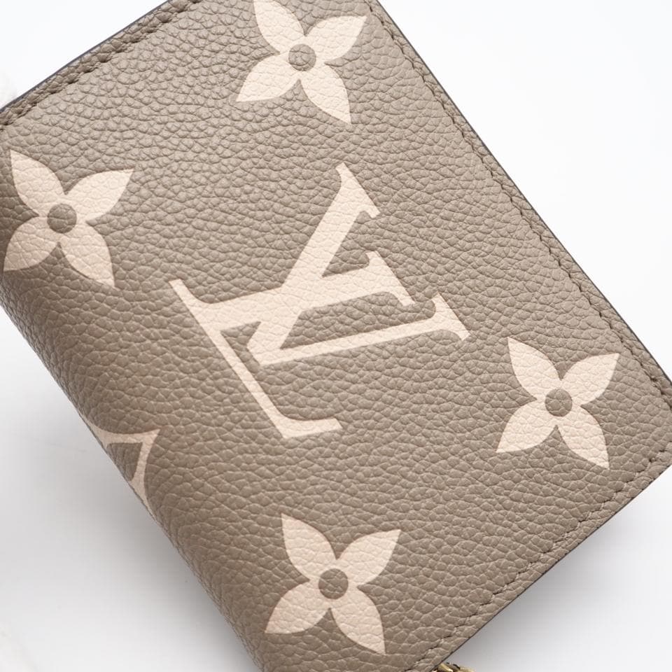 LOUIS VUITTON 二つ折り財布 バイカラー ポルトフォイユ クレア 美