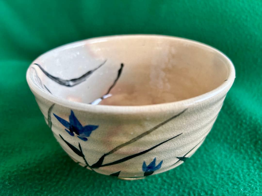 (骨董)宮島焼桔梗絵「表千家宗伴」作