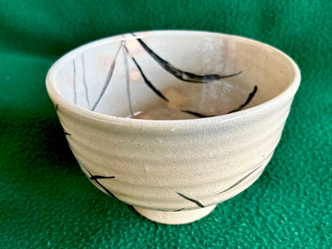 (骨董)宮島焼桔梗絵「表千家宗伴」作