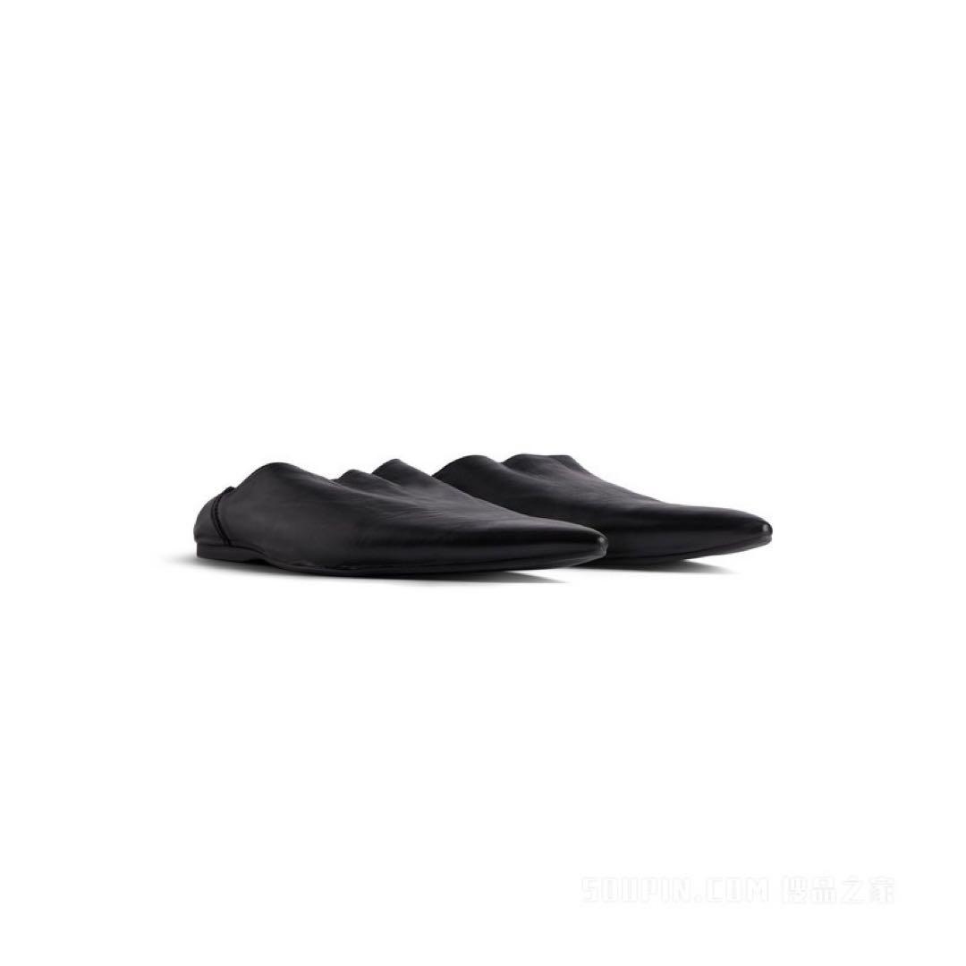 t*s様 レザー ポインテッドトゥ スリッポン 黒