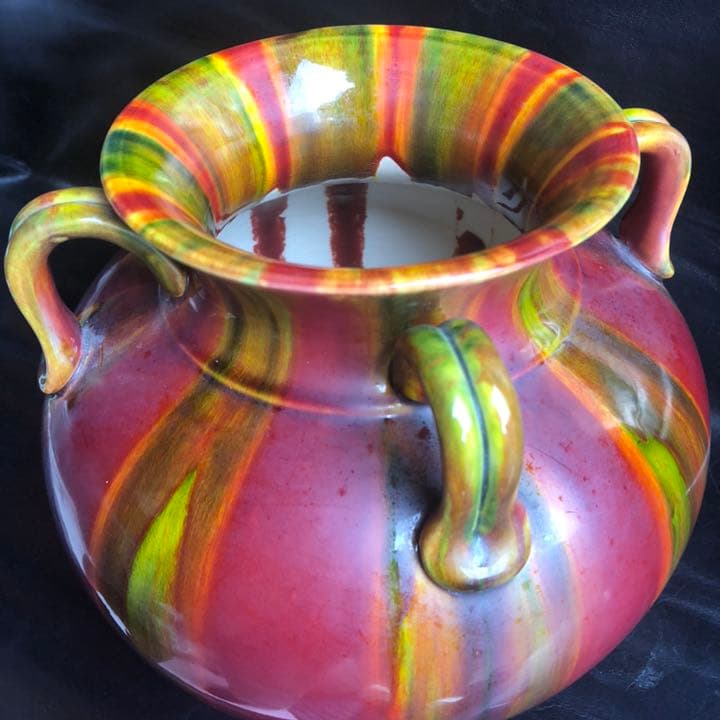 人間国宝級◆蔵から凄い美しい釉薬の壺が出てきた、壷、花瓶、古美術品、