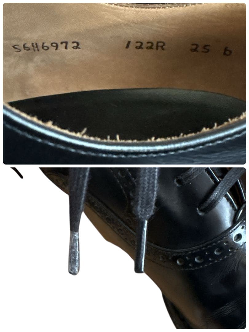 リーガル ドレスシューズ （25㌢） ストレートチップ 122R REGAL 黒