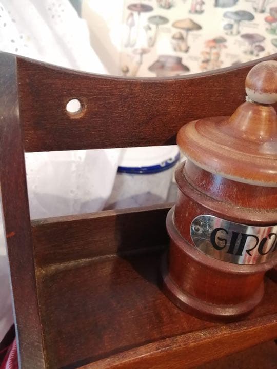 1960年代 木製スパイス・ハーブラック フランスヴィンテージ