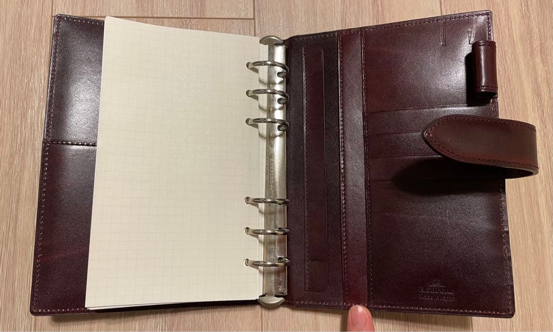 【こぐまママ専用】アシュフォード　ASHFORD システム手帳バイブルサイズ