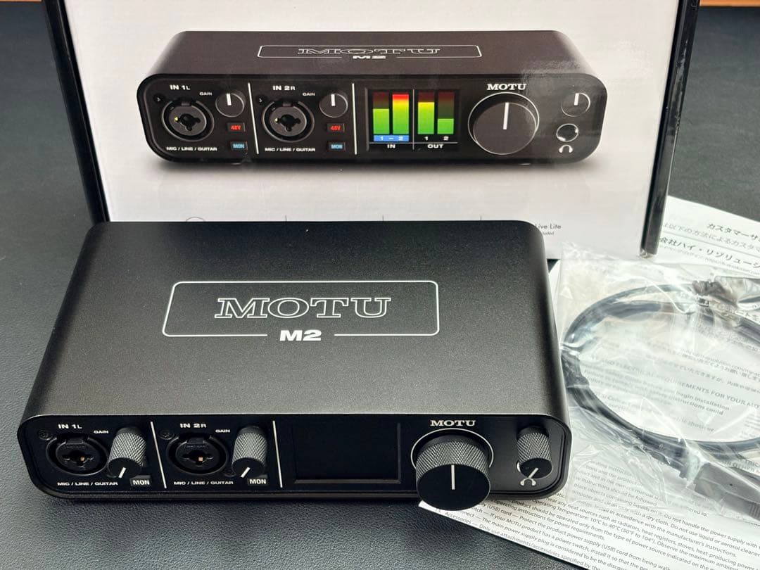 【極美品】MOTU M2 2in 2out USBオーディオインターフェース